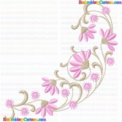 Flowers and Tree 3852 Embroidery Design