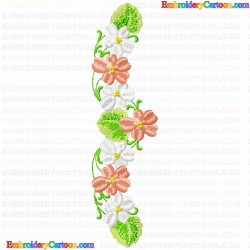 Flowers and Tree 3856 Embroidery Design