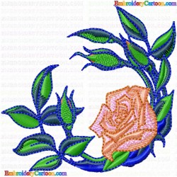 Flowers and Tree 38 Embroidery Design