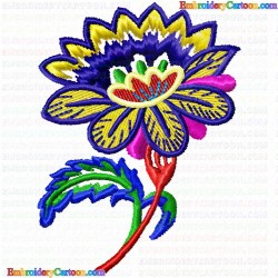 Flowers and Tree 430 Embroidery Design