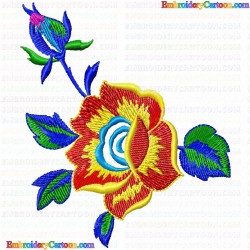 Flowers and Tree 497 Embroidery Design