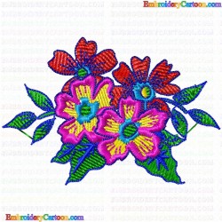 Flowers and Tree 500 Embroidery Design