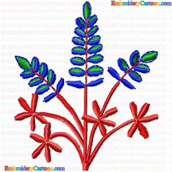 Flowers and Tree 505 Embroidery Design