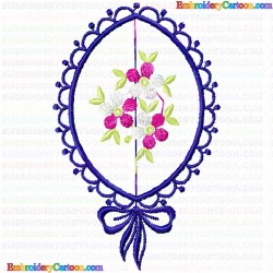 Flowers and Tree 53 Embroidery Design