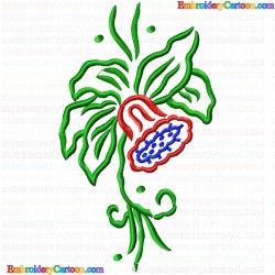 Flowers and Tree 546 Embroidery Design