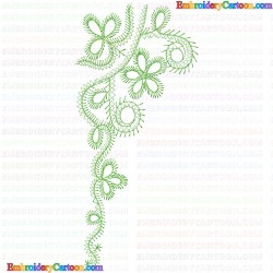 Flowers and Tree 551 Embroidery Design