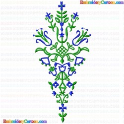 Flowers and Tree 560 Embroidery Design