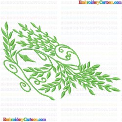 Flowers and Tree 616 Embroidery Design