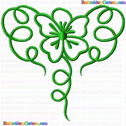 Flowers and Tree 680 Embroidery Design