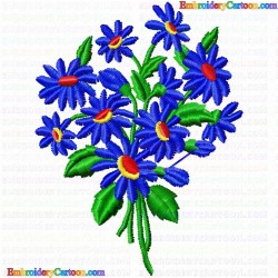 Flowers and Tree 712 Embroidery Design