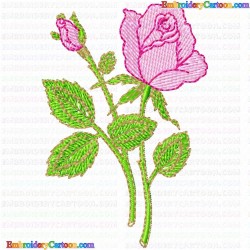 Flowers and Tree 71 Embroidery Design