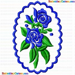 Flowers and Tree 738 Embroidery Design