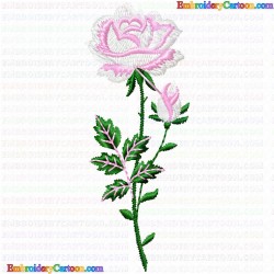 Flowers and Tree 73 Embroidery Design