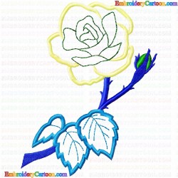 Flowers and Tree 757 Embroidery Design