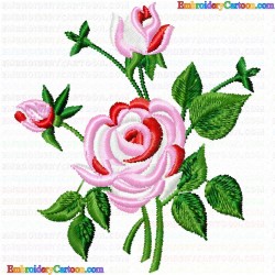 Flowers and Tree 75 Embroidery Design