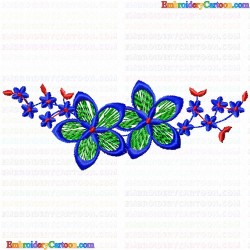 Flowers and Tree 762 Embroidery Design