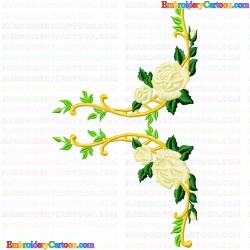 Flowers and Tree 7 Embroidery Design