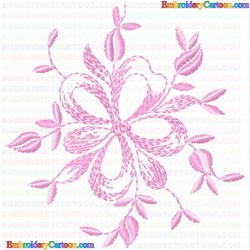 Flowers and Tree 80 Embroidery Design