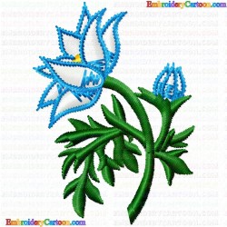 Flowers and Tree 811 Embroidery Design