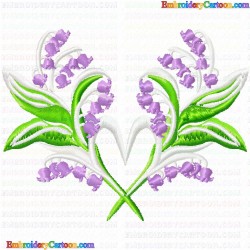 Flowers and Tree 826 Embroidery Design