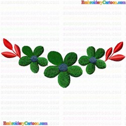 Flowers and Tree 840 Embroidery Design