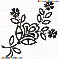 Flowers and Tree 866 Embroidery Design