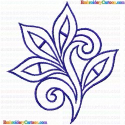 Flowers and Tree 870 Embroidery Design