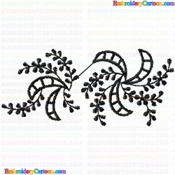 Flowers and Tree 875 Embroidery Design