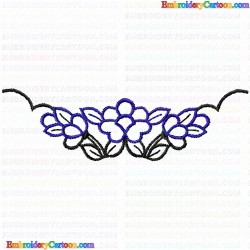 Flowers and Tree 876 Embroidery Design