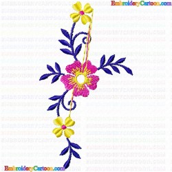 Flowers and Tree 891 Embroidery Design