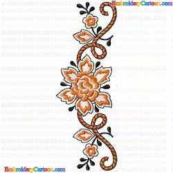 Flowers and Tree 902 Embroidery Design