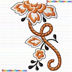 Flowers and Tree 904 Embroidery Design