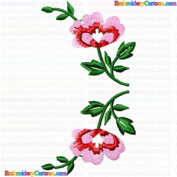 Flowers and Tree 908 Embroidery Design