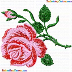 Flowers and Tree 918 Embroidery Design