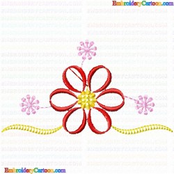 Flowers and Tree 930 Embroidery Design