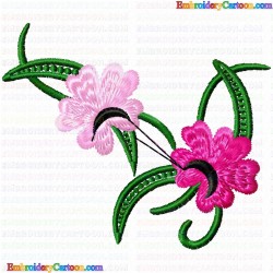 Flowers and Tree 936 Embroidery Design