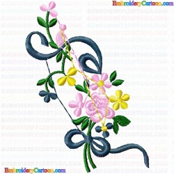 Flowers and Tree 937 Embroidery Design