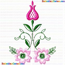 Flowers and Tree 940 Embroidery Design