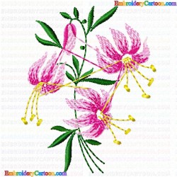 Flowers and Tree 956 Embroidery Design