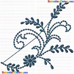 Flowers and Tree 957 Embroidery Design