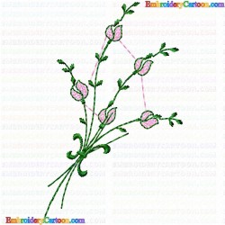 Flowers and Tree 962 Embroidery Design