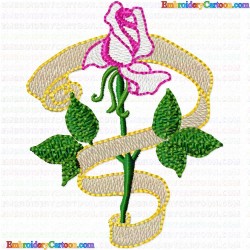 Flowers and Tree 974 Embroidery Design