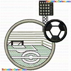 Football 10 Embroidery Design