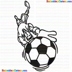 Football 17 Embroidery Design