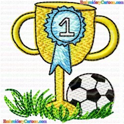 Football 38 Embroidery Design