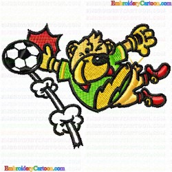 Football 3 Embroidery Design