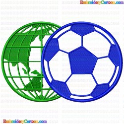 Football 45 Embroidery Design