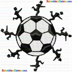 Football 66 Embroidery Design