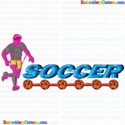 Football 6 Embroidery Design