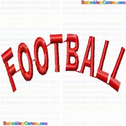 Football 88 Embroidery Design